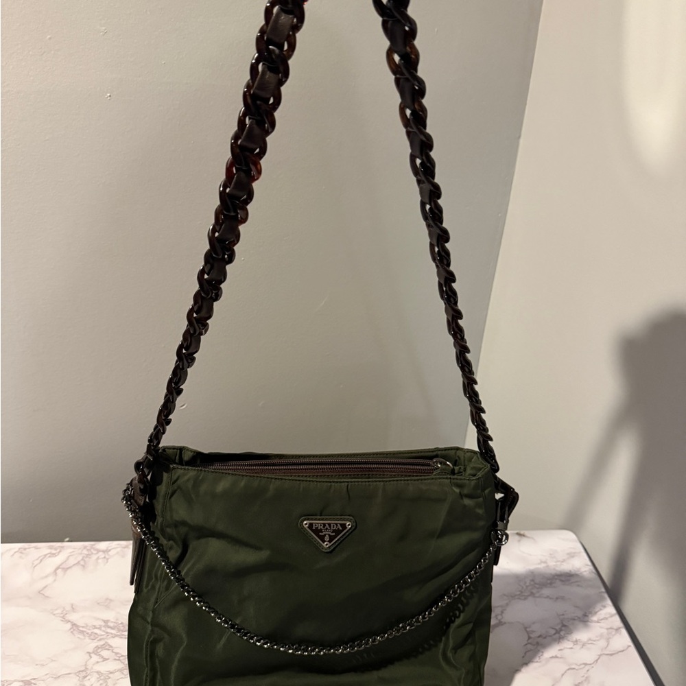 ✨ Prada Dark Green Shoulder Bag ✨